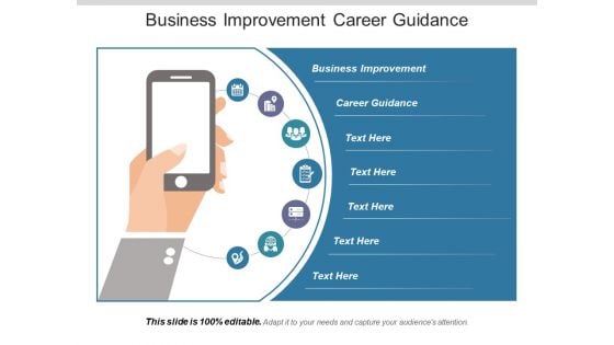 Business Improvement Career Guidance Ppt PowerPoint Presentation Show Maker