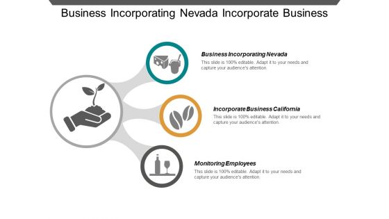 Business Incorporating Nevada Incorporate Business California Monitoring Employees Ppt PowerPoint Presentation Gallery Icon