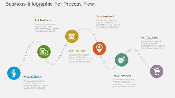 Business Infographic For Process Flow Powerpoint Template