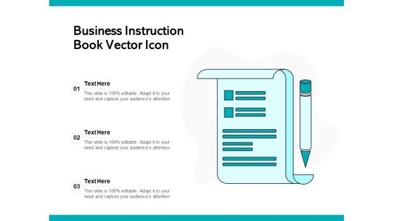 Business Instruction Book Vector Icon Ppt PowerPoint Presentation Professional Graphics Tutorials PDF
