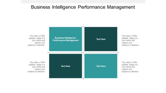 Business Intelligence Performance Management Ppt PowerPoint Presentation Icon Diagrams Cpb