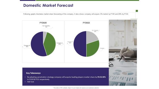 Business Intelligence Report Domestic Market Forecast Ppt Slides Guide PDF