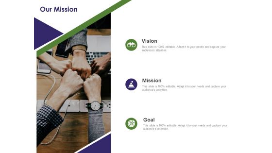 Business Intelligence Report Our Mission Ppt Professional Graphics Template PDF