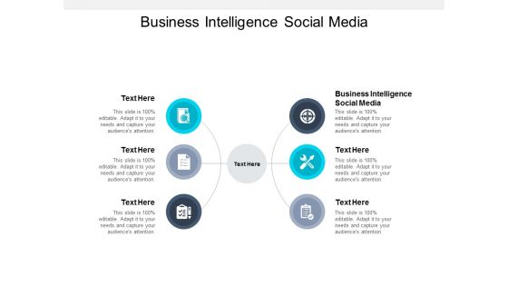 Business Intelligence Social Media Ppt PowerPoint Presentation Infographic Template Slides Cpb