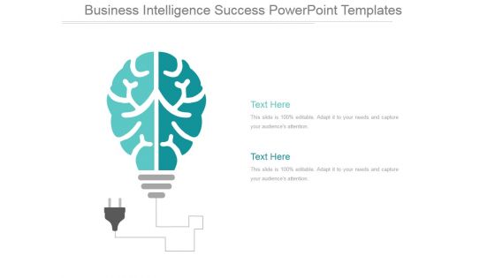 Business Intelligence Success Ppt PowerPoint Presentation Show