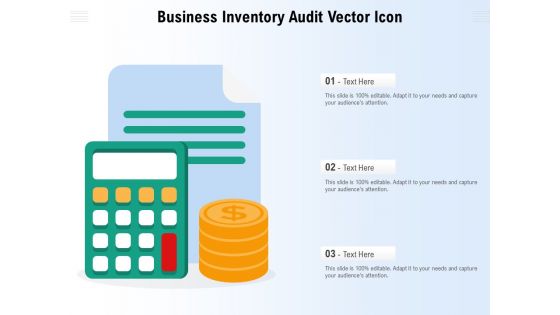 Business Inventory Audit Vector Icon Ppt PowerPoint Presentation Layouts Visual Aids PDF