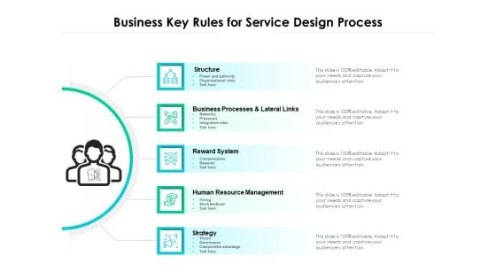 Business Key Rules For Service Design Process Ppt PowerPoint Presentation Gallery Background Designs PDF