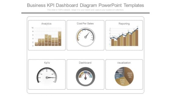 Business Kpi Dashboard Diagram Powerpoint Templates