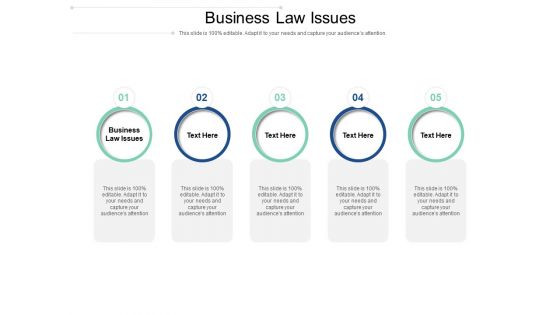 Business Law Issues Ppt PowerPoint Presentation Infographics Example Cpb Pdf