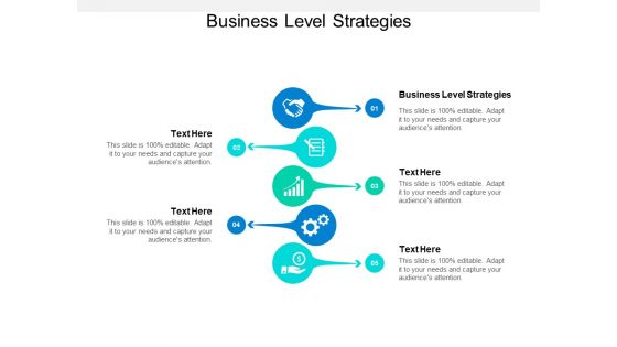 Business Level Strategies Ppt PowerPoint Presentation Visual Aids Cpb