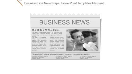 Business Line News Paper Ppt PowerPoint Presentation Design Ideas