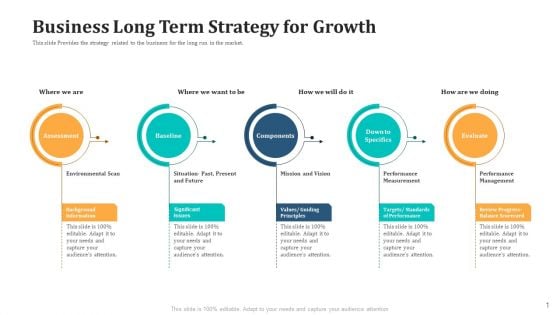 Business Long Term Strategy For Growth Brochure PDF Business Long Term Strategy For Growth Brochure PDF