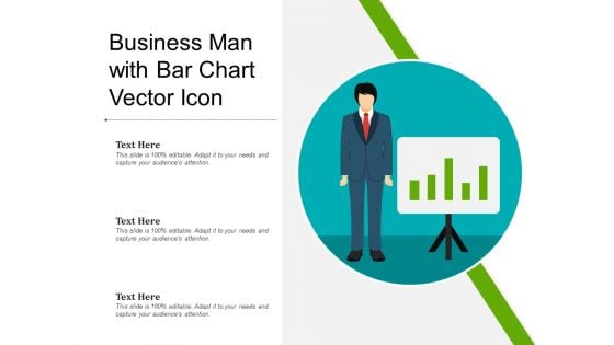 Business Man With Bar Chart Vector Icon Ppt PowerPoint Presentation File Images PDF