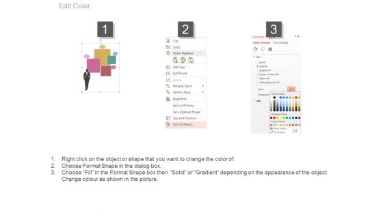 Business Man With Strategic Planning Icons Powerpoint Slides