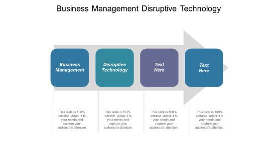 Business Management Disruptive Technology Ppt PowerPoint Presentation Icon Examples