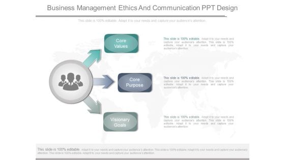 Business Management Ethics And Communication Ppt Design