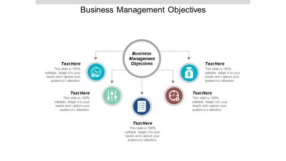 Business Management Objectives Ppt Powerpoint Presentation Ideas Icons Cpb