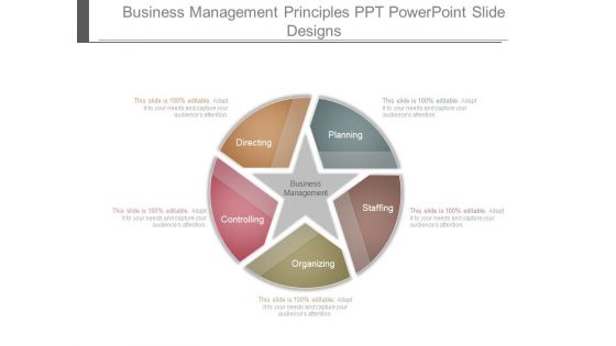 Business Management Principles Ppt Powerpoint Slide Designs