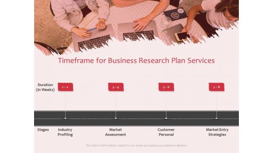 Business Management Research Timeframe For Business Research Plan Services Ppt Layouts Gridlines PDF