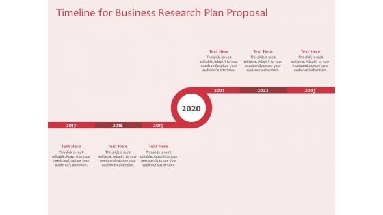 Business Management Research Timeline For Business Research Plan Proposal Ppt Ideas Microsoft PDF