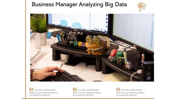 Business Manager Analyzing Big Data Ppt PowerPoint Presentation Layouts Design Ideas PDF