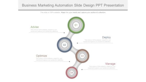 Business Marketing Automation Slide Design Ppt Presentation