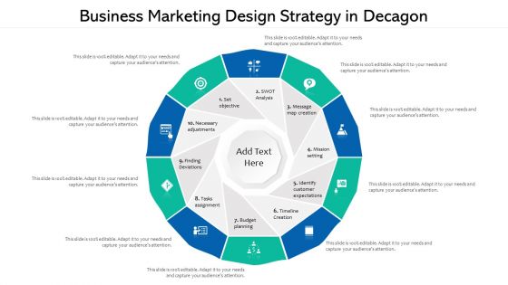 Business Marketing Design Strategy In Decagon Ppt PowerPoint Presentation File Formats PDF