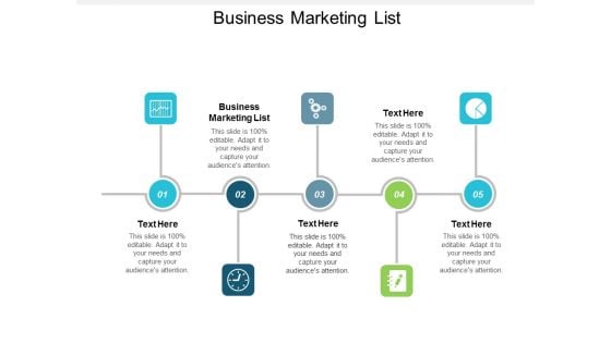 Business Marketing List Ppt Powerpoint Presentation Ideas Show Cpb