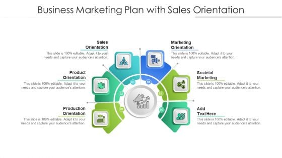 Business Marketing Plan With Sales Orientation Ppt Portfolio Design Templates PDF