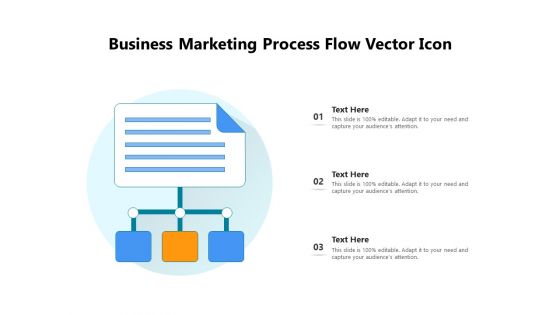 Business Marketing Process Flow Vector Icon Ppt PowerPoint Presentation Slides Inspiration PDF