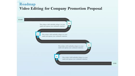 Business Marketing Video Making Roadmap Video Editing For Company Promotion Proposal Demonstration PDF