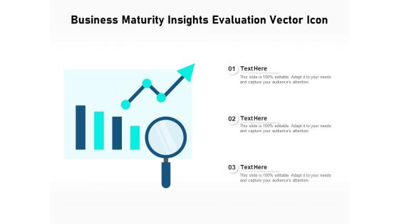 Business Maturity Insights Evaluation Vector Icon Ppt PowerPoint Presentation Icon Infographic Template PDF