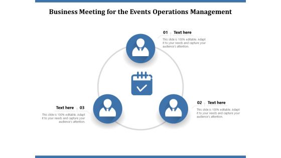 Business Meeting For The Events Operations Management Ppt PowerPoint Presentation Portfolio Deck PDF