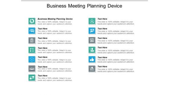 Business Meeting Planning Device Ppt PowerPoint Presentation Icon Model Cpb