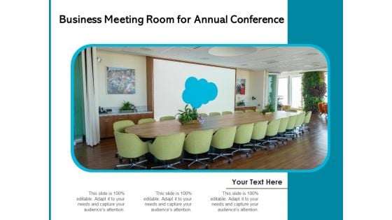 Business Meeting Room For Annual Conferenece Ppt PowerPoint Presentation Show Topics PDF