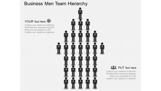 Business Men Team Hierarchy Powerpoint Template Business Men Team Hierarchy Powerpoint Template