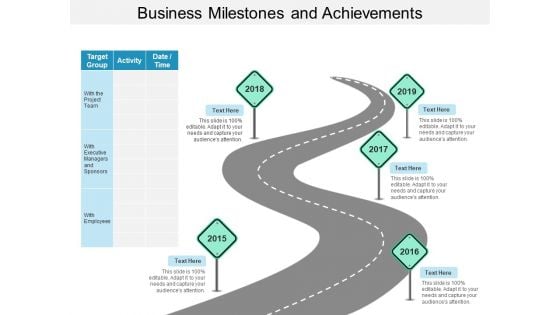 Business Milestones And Achievements Ppt PowerPoint Presentation Outline Format