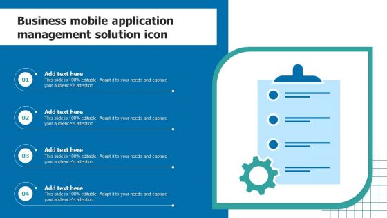 Business Mobile Application Management Solution Mockup PDF