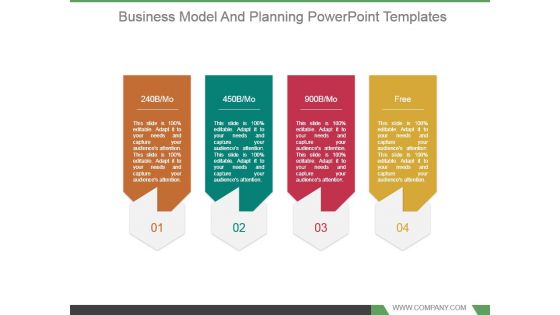 Business Model And Planning Powerpoint Templates