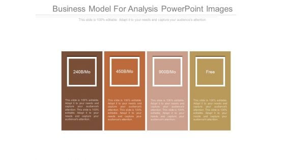 Business Model For Analysis Powerpoint Images