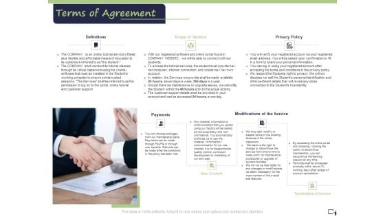 Business Model For E Tutoring Services Proposal Terms Of Agreement Formats PDF Business Model For E Tutoring Services Proposal Terms Of Agreement Formats PDF