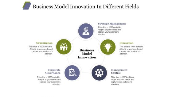 Business Model Innovation In Different Fields Ppt PowerPoint Presentation Infographics Shapes Business Model Innovation In Different Fields Ppt PowerPoint Presentation Infographics Shapes