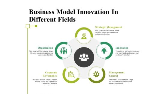 Business Model Innovation In Different Fields Ppt PowerPoint Presentation Summary Background Designs