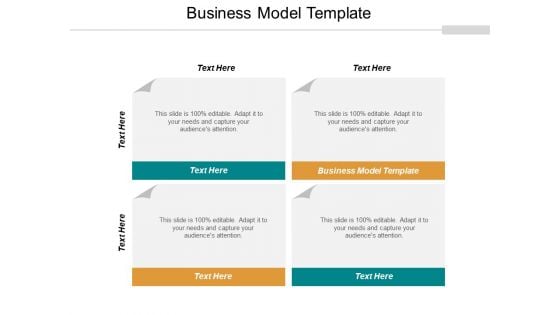 Business Model Template Ppt PowerPoint Presentation Professional Graphics Design Cpb