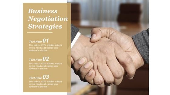 Business Negotiation Strategies Ppt Powerpoint Presentation Portfolio Background