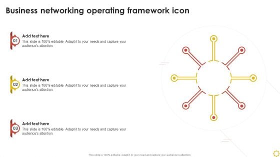 Business Networking Operating Framework Icon Ppt Slides Background Images PDF