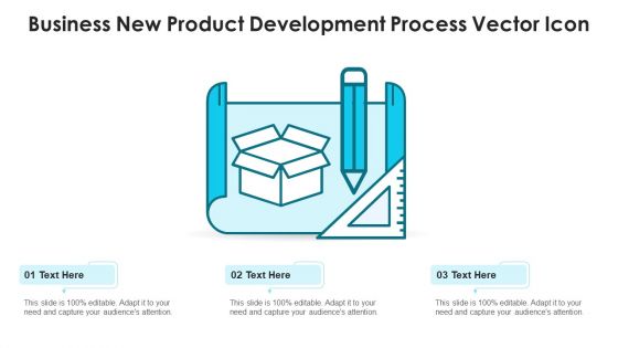 Business New Product Development Process Vector Icon Ppt Layouts Portfolio PDF