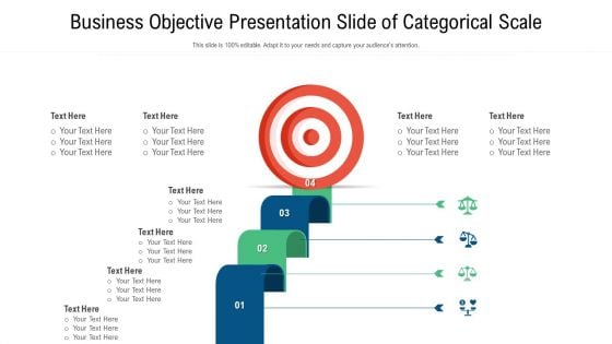 Business Objective Presentation Slide Of Categorical Scale Inspiration PDF
