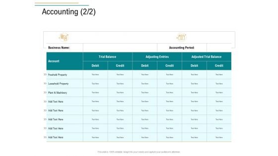 Business Operations Assessment Accounting Trial Balance Ppt Styles Demonstration PDF