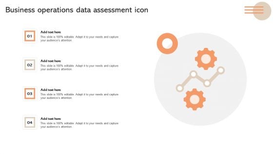 Business Operations Data Assessment Icon Portrait PDF